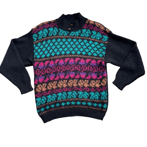 Vintage Sweaters - Vintage 90s 80s DHI Sweater Large